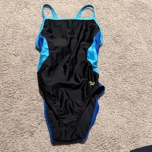Speedo Kids One Piece Swimsuit - Black and Blue (6/32)